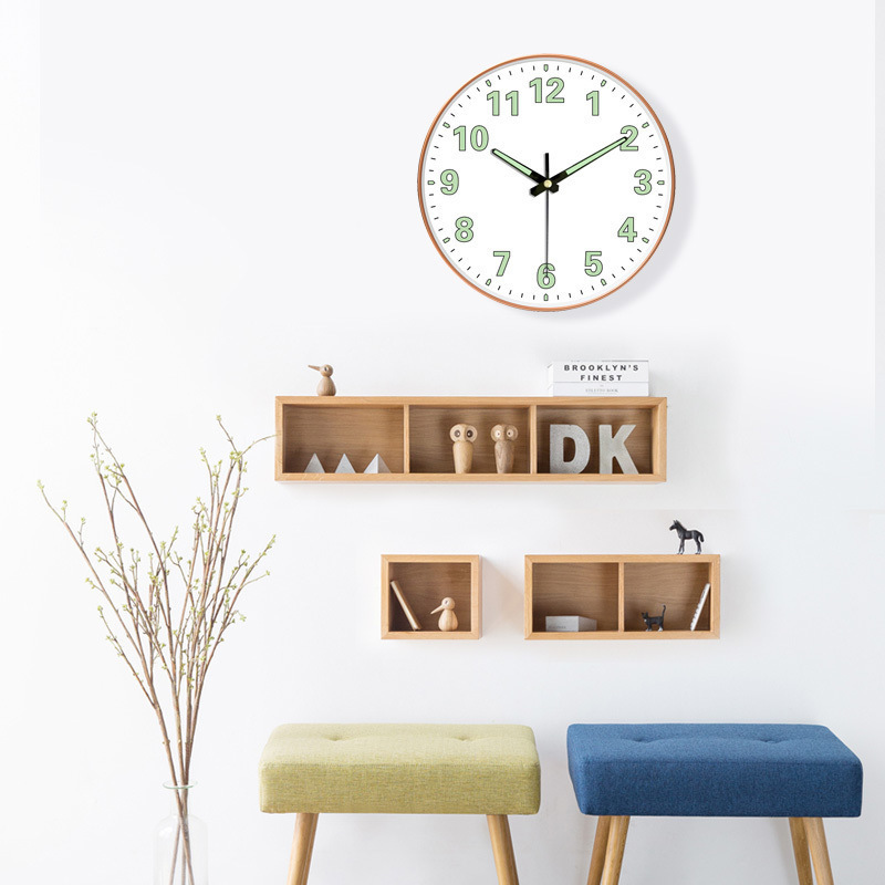 Wall clock bedroom clock bedroom light luxury clock wall