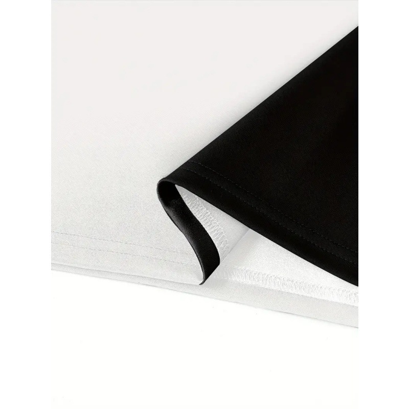 Personalidad blanco y negro a juego de color cráneo estampado 3D hombres calle principal ancho de hombro suelto transpirable solapa cremallera camisa POLO