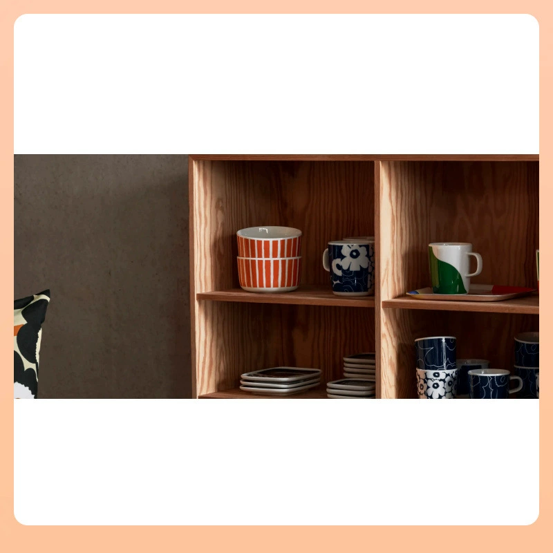 2024 Xiaqiu новый MARIMEKKO MINI глубокий синий цветок/вертикальная керамика Мarks чашка блюдо китайские одноклассники
