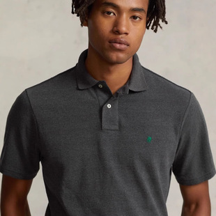 RL Ruff Pony Lapel plus size Cotton Half-Sleeve Embroidered American T-Shirt Men's Short-Sleeved Polo Shirt Top Summer