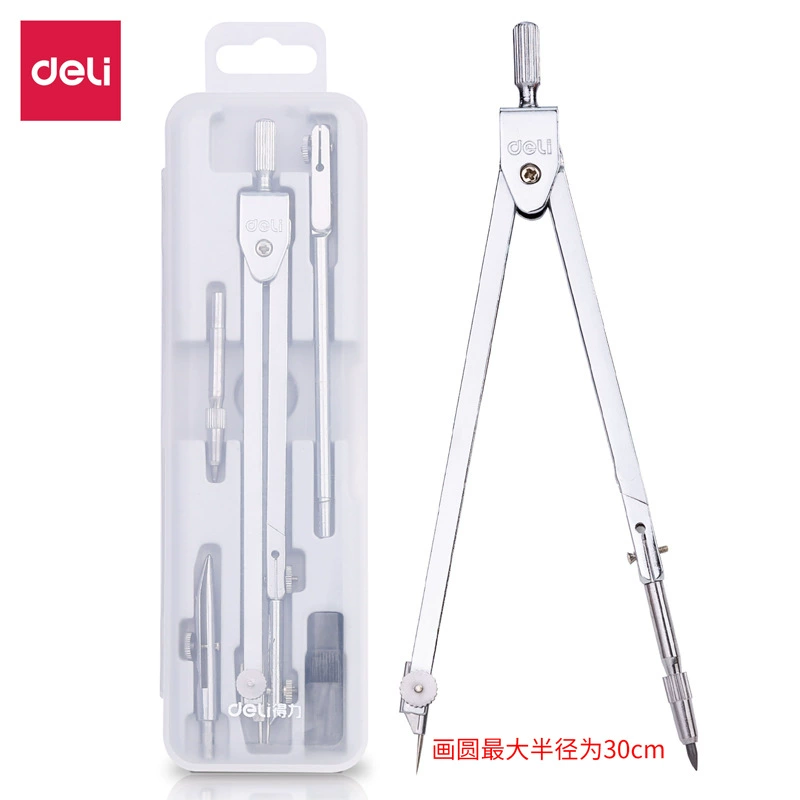 Deli 8604 Circular Set Engineering Technology Student Drawing Rules Design Tool Metal Sensorship Makeup Instrument