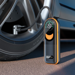 Car tire inflator, car digital wireless air pump, multi-functional mini portable air pump