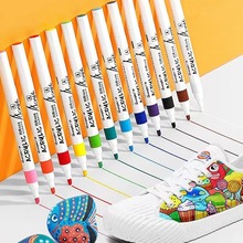 丙烯马克笔批发 36色套装水性彩色记号笔小学生DIY陶瓷涂鸦水彩笔