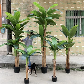 北欧仿真绿植芭蕉叶人造绿植旅人蕉室内装饰家居仿假树盆栽芭蕉树