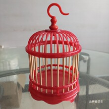 养蝈蝈笼子竹编制编挂架叫罐大号实木纯手工别墅塑料蟋蟀精制蚂蚱