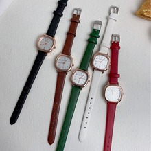 学生皮带方形手表女夏季2024年新款简约气质女孩小清新石英表
