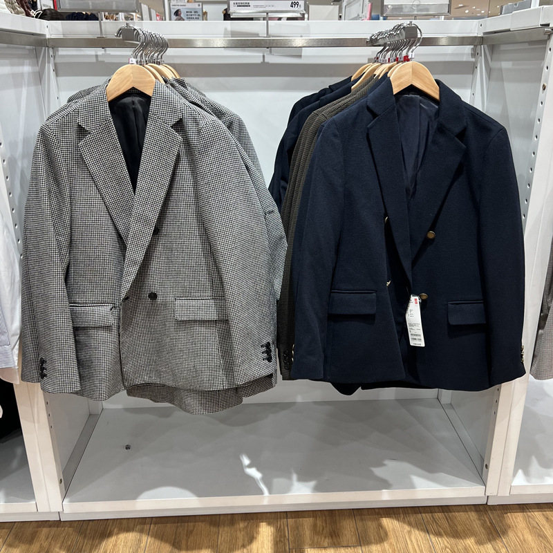Autumn and Winter Double-Breasted Long-Sleeved Commuter Workplace Suit Jacket Commercial Casual Jacket Small Suit 452679