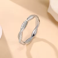 Трансграничные горячие продажи Mashi Stone Ring 925 стерлингового серебра, покрытого золотом, скручивая стены, виноградные лозы кольца модные