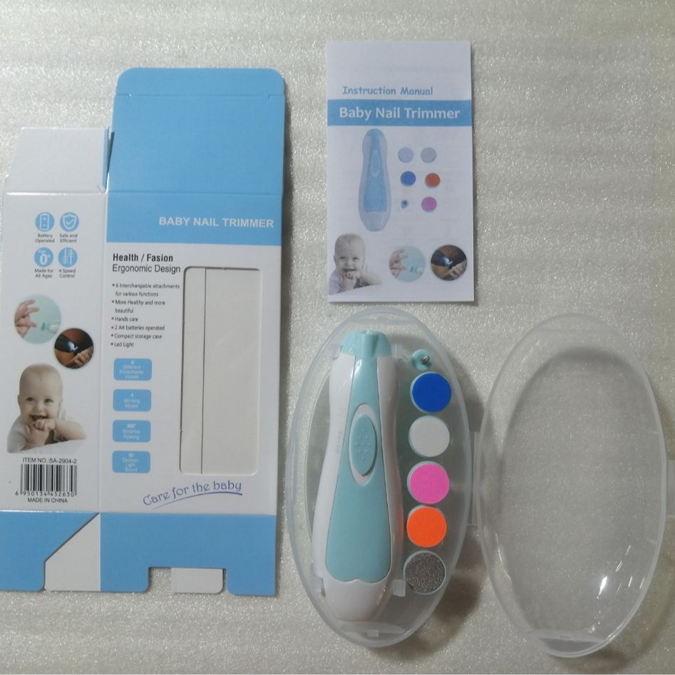 Lijadoras de uñas eléctricas para bebés multifunción anti-rasguño tijeras de uñas para niños Juego de herramientas de manicura de uñas para bebés