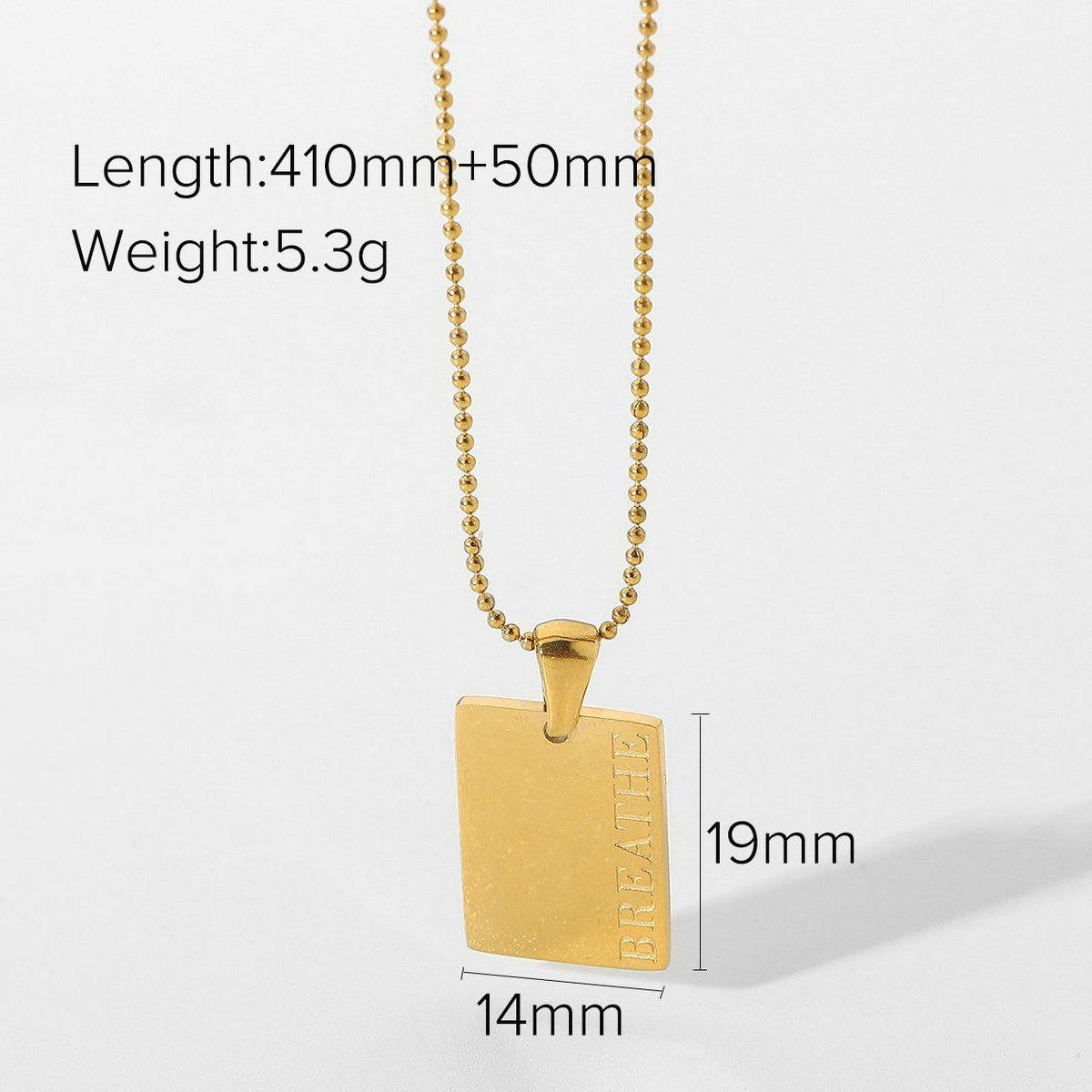 Européen Et Américain Ins Internet Celebrity Collier 18k Or Acier Inoxydable Texte Collier Pour Femmes De Mode À La Mode Style Collier Bijoux display picture 4