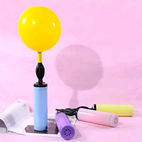 Balloon inflator macaron hand push two-way plastic inflatable pump