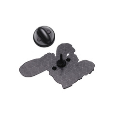 外貿智慧人生胸針侏羅紀公園合金胸針烤漆徽章扣防走光扣