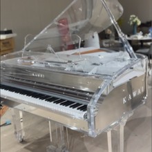 二手卡哇伊厂家直营梦幻水晶三角钢琴piano高端全新水晶透明钢琴