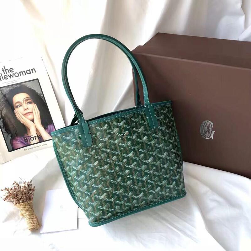 Goyard Monogrammed Basket-Style Double-Sided Mini Tote Vintage Shoulder Bag Commuter Handbag Mother-Daughter Handbag Shoulder Bag Goyard Monogrammed Basket-Style Double-Sided Mini Tote Vintage Shoulder Bag Commuter Handbag Mother-Daughter Handbag Shoulder Bag