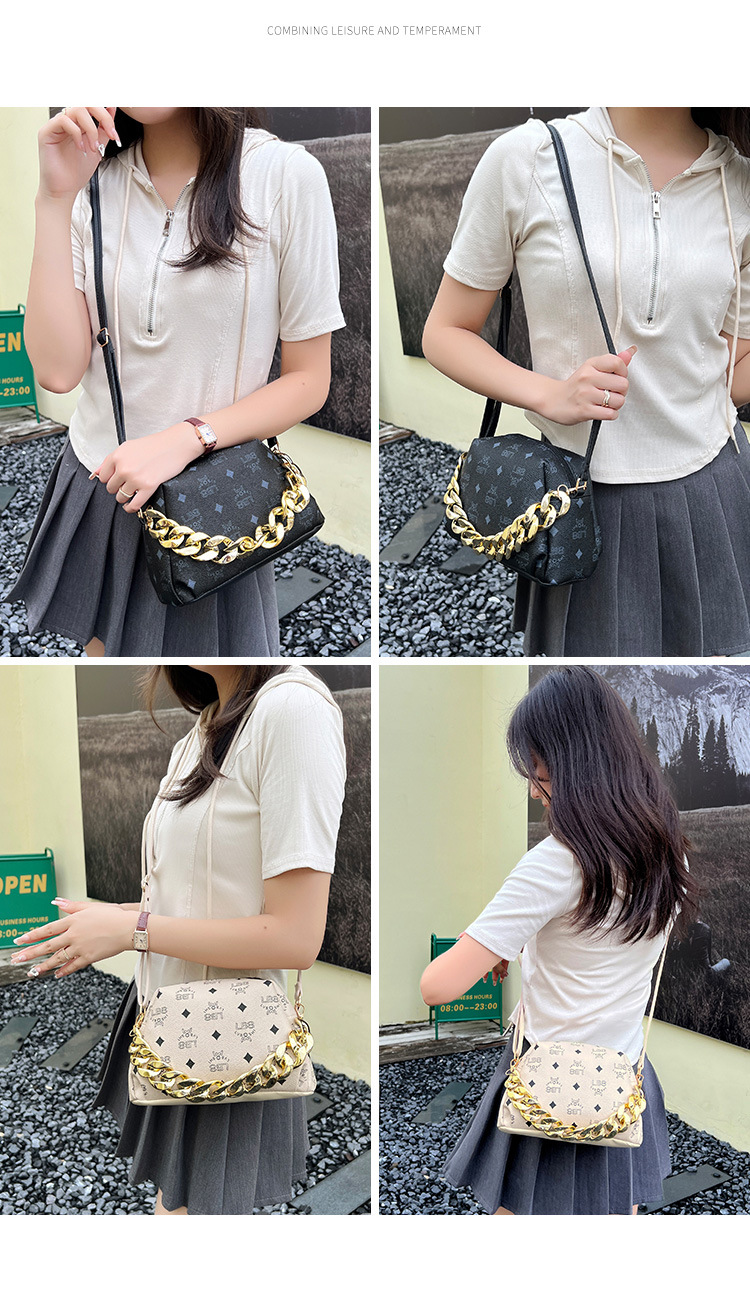 Xiaoxiangfeng handbag 2023 new mobile phone bag crossbody bag women's large capacity cosmetic bag printed shoulder bag_voghion.com