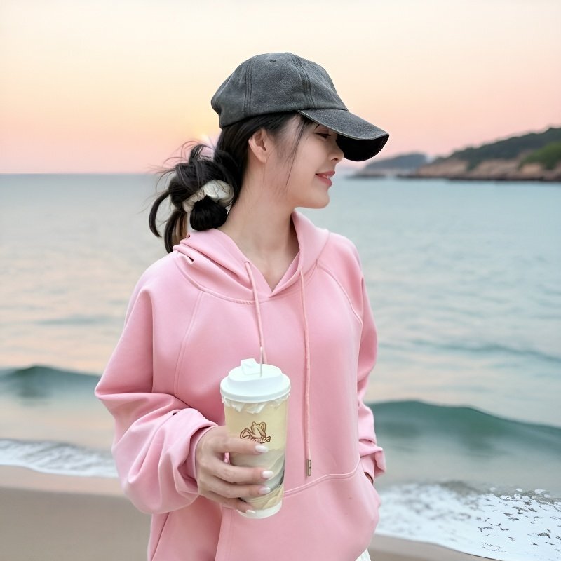 Popular Fashion Perfect Figure High Quality Fashion Casual Versatile Loose Sexy Sweatshirt Women's Comfortable Long Sleeves