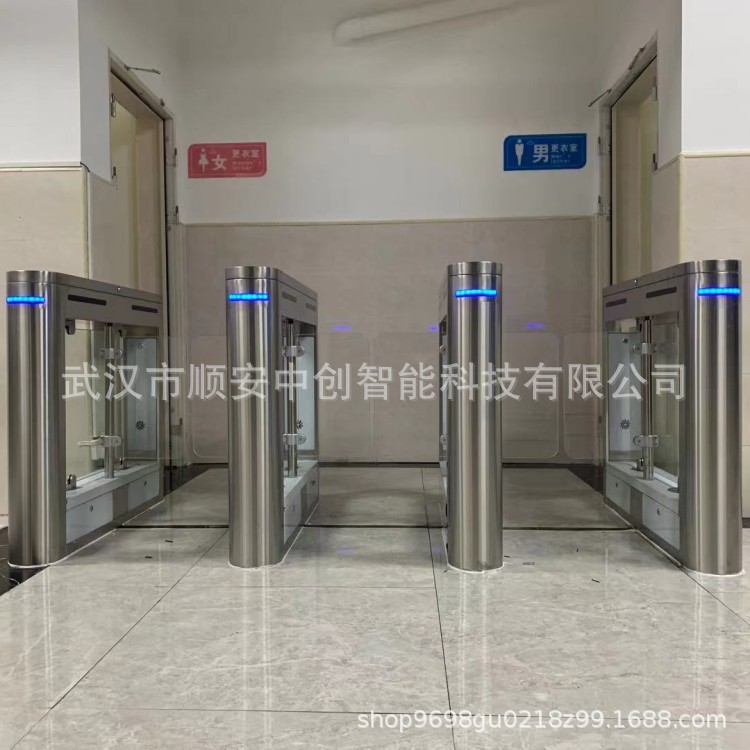 武汉体育馆智能门禁系统防撞摆闸会所会员制管理闸机游泳馆摆闸