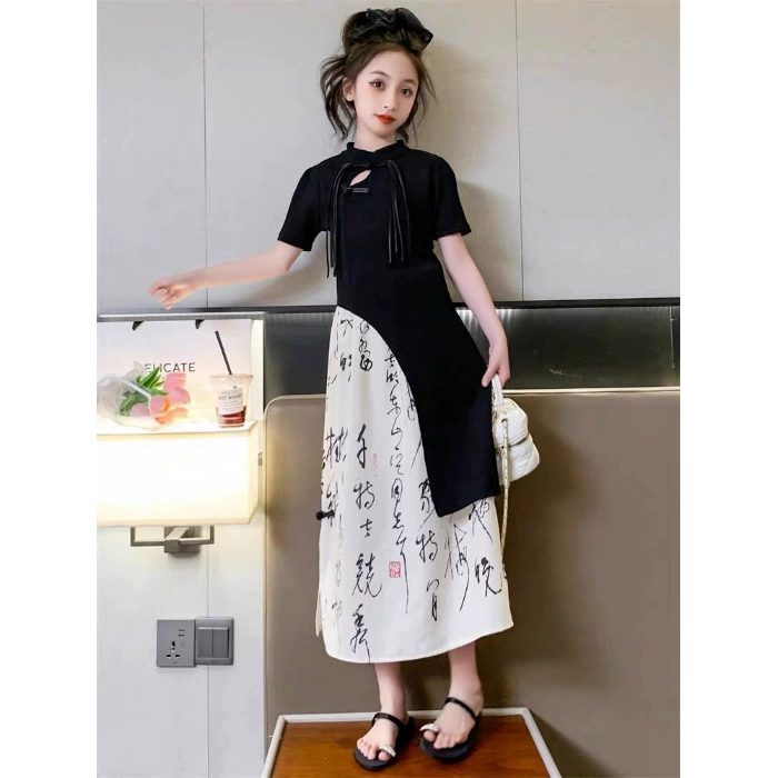 Cloth, summer set, cheongsam, Chinese style