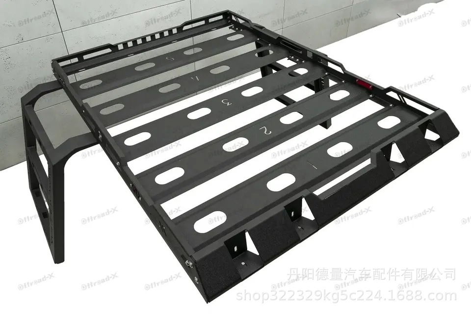 Portaequipajes para automóviles transfronterizos para 07-17JEEP Marco de equipaje Wrangler Everest JK Plataforma de techo Wrangler