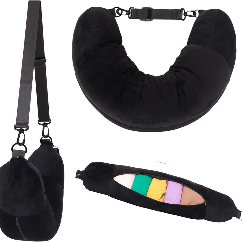 Travel Inflatable Pillow Portable Pillow Bag Refillable Neck Pillow Travel Multi-Purpose Explosion-Proof Zipper Storage Bag U-Shaped Pillow Travel Inflatable Pillow Portable Pillow Bag Refillable Neck Pillow Travel Multi-Purpose Explosion-Proof Zipper Storage Bag U-Shaped Pillow