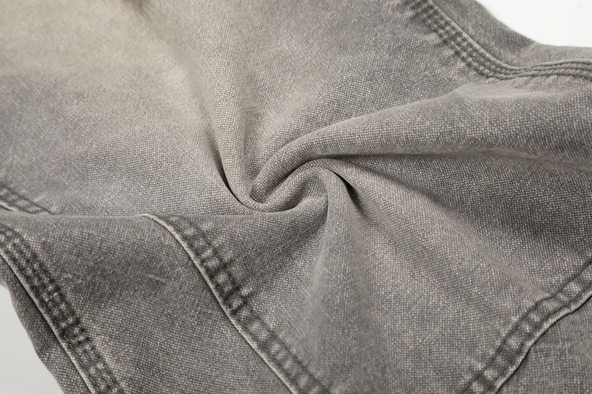 Unisex Oversized Jeans Im Vintage Look Grau Baumwolle_voghion.com