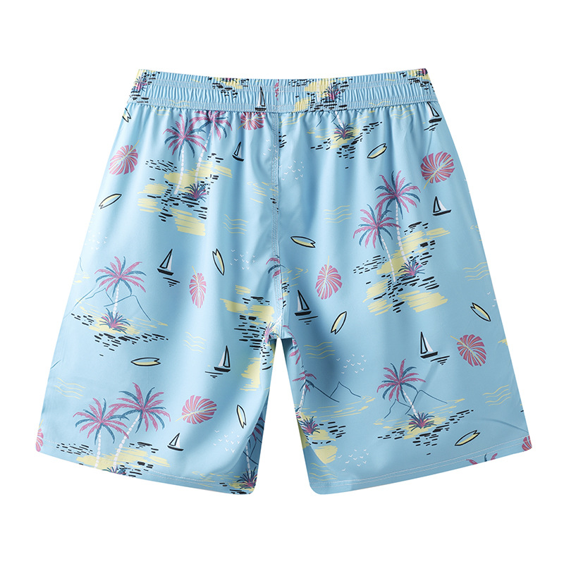 Pantalones de playa para hombres y mujeres pantalones cortos de playa sueltos de secado rápido