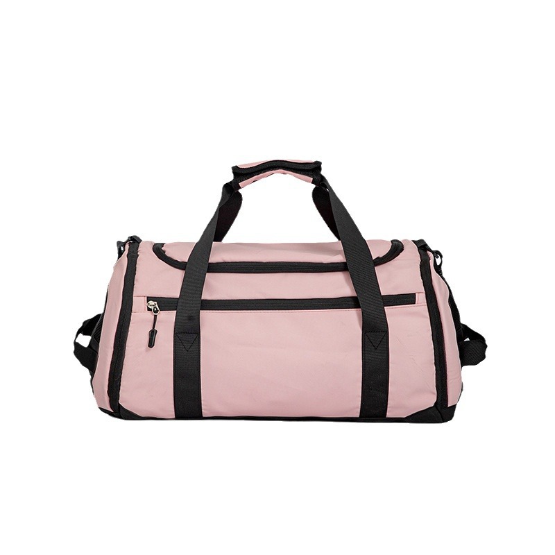 Bolsa de viaje impermeable, bolsa de acondicionamiento físico de película de cuero de gran capacidad, bolsa de equipaje de comercio exterior, bolsa de entrenamiento de separación seca y húmeda.