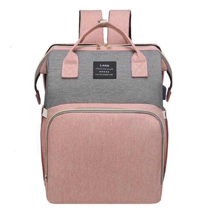 Nuevo japonés y coreano transfronterizo bolso de la momia mochila cuna mochila de gran capacidad hacia fuera bolsa de leche materna y bolsa infantil fábrica