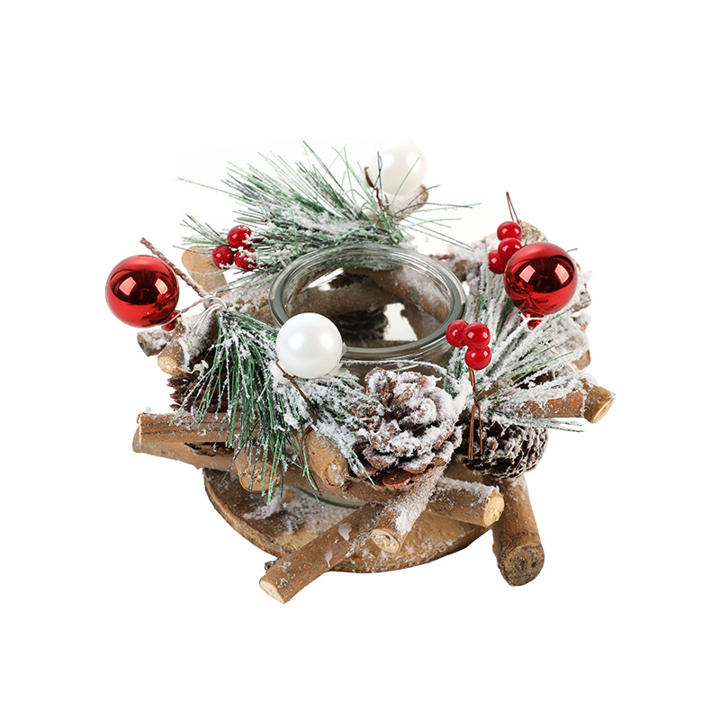 Nuevos productos de Navidad candelabros decoración creativa decoración candelabros decoración de atmósfera props decoración de pino de escritorio
