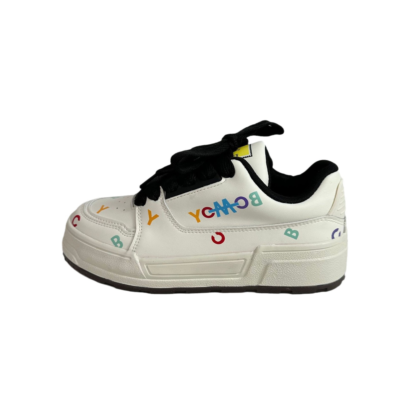 Yuanbo 2025 primavera nuevos zapatos casuales bajos estudiantes de moda universal zapatos de skate coreanos lindos zapatos deportivos