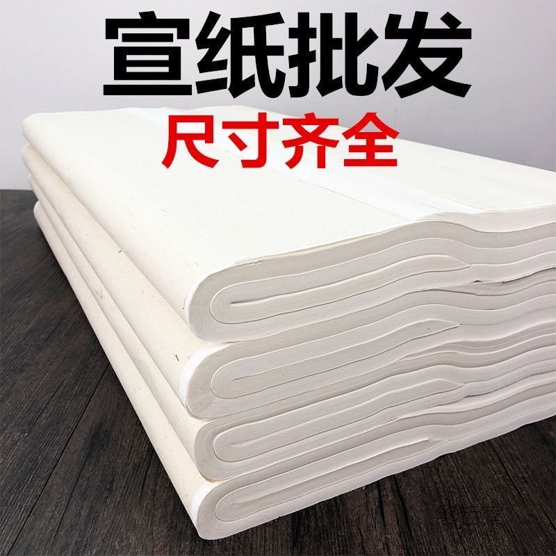 宣纸书法专用纸半生半熟初学者毛笔字书法工笔国画生宣专用作品纸