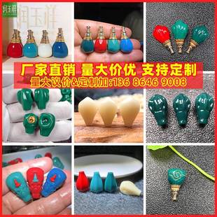 Shiba Glossy Three-Way Split Glazed Diamond Surface Formless Buddha Head Star and Moon Bodhi Fragrant Stone Bracelet Accessory Buddhist Beads