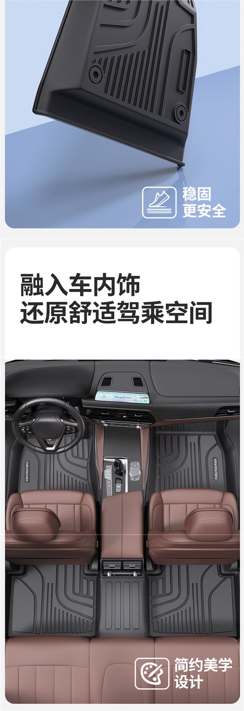 Suitable for Xpeng M03 G6 P7G7 G9 car G3iP5 full coverage TPE floor mats MOman