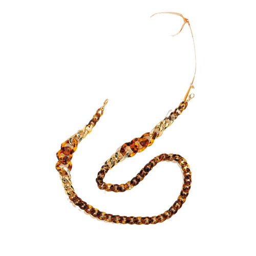 Amazon New Acrylic Leopard Print Eye Strap Fashion Necklace Eyeglass Chain Manufacturer