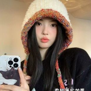 �ֹ����^��ë�qᘿ�ñ��Ů2024�¿��ﶬ�Ӻ�ůë��ñ�@ĘС��ɫ