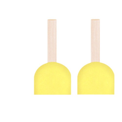 Children's creative painting mushroom head wooden handle sponge brush DIY early childhood education art supplies single sponge brush