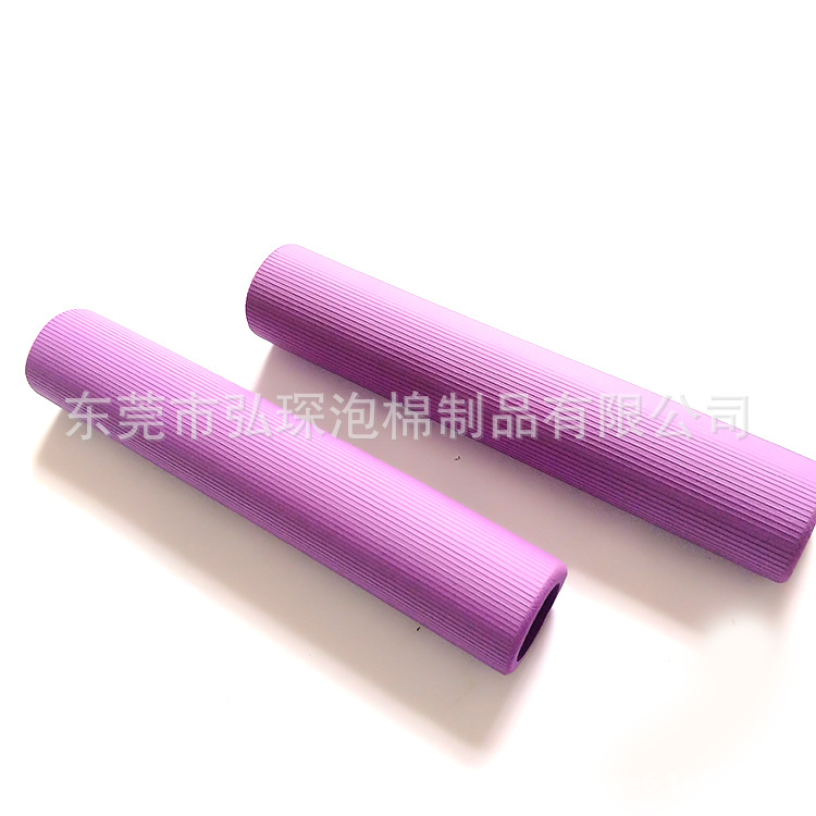彩色波浪纹光面橡塑管 单色直角海绵把套 表面可丝印logo