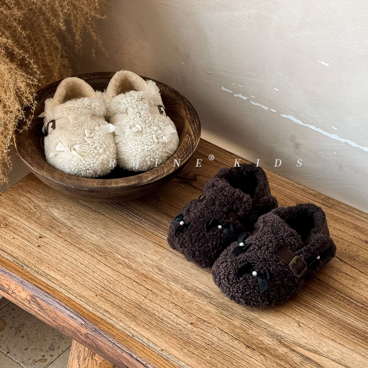 Baby Girl's Furry Shoes Fleece-Lined and Thickeneded Winter New Girls' Cotton Shoes Warm Kidsren's Wool Shoes Drop Shipping