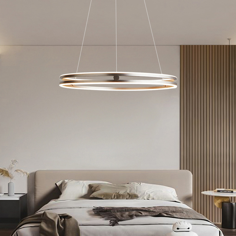Modelo de comedor lámpara de lujo simple lámpara del dormitorio de lámpara muy redonda modelo de sala de estar diseñador de Italia del norte