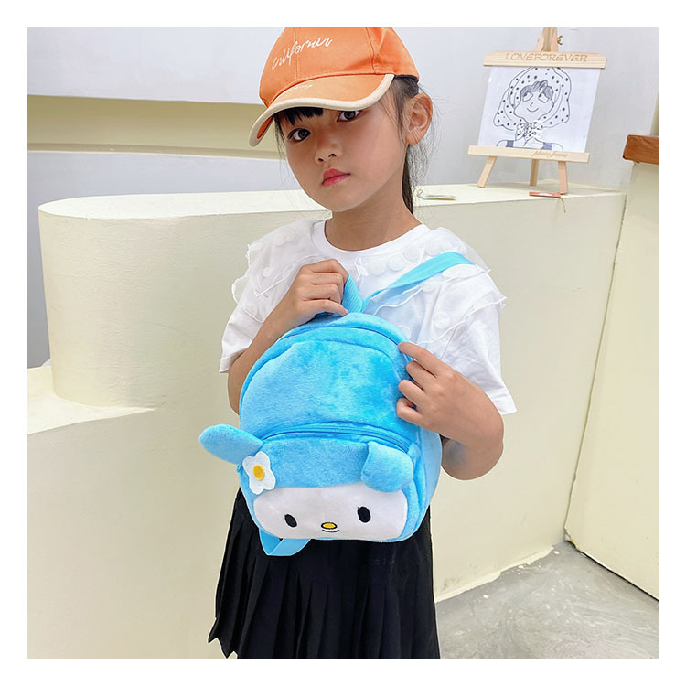 1-2-3 years old children's backpacks, cartoon plush small schoolbags, cute early education kindergarten backpacks for boys and girls undefined