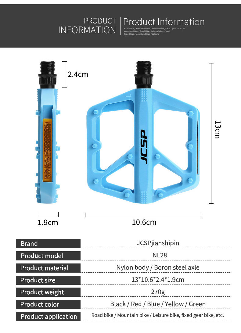 Mtb Plattformpedale Aus Nylon Mit Langlebigen Du Lagern_voghion.com