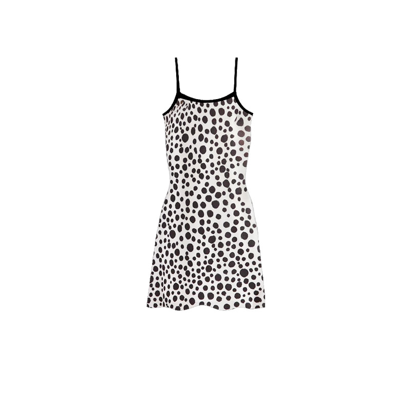 Falda con tirantes 2025 nuevo estilo pijama base falda larga sin mangas vestido suelto de gran tamaño chaleco de longitud media seda de leche