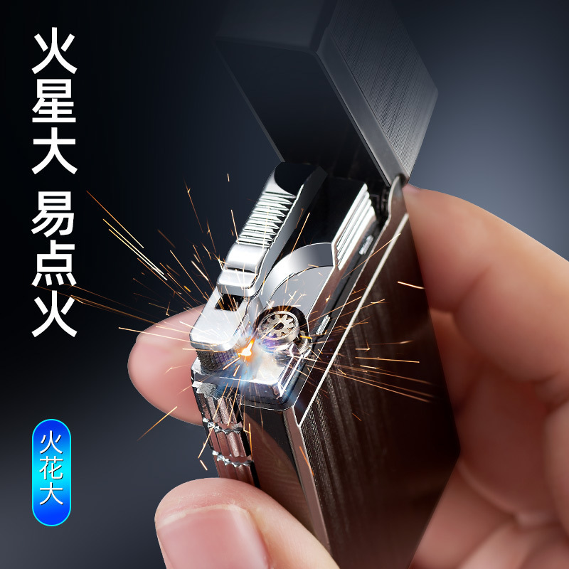 Mf 1806脆い音のこすり輪の空気入れの朗らかなストレートライターの直接販売の青い煙の防風広告の砂タービン|undefined