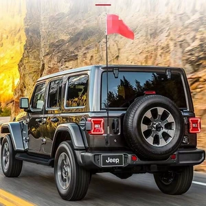 Car Decorative Antenna Clip-On Suv Off-Road Vehicle Sedan Car-Mounted Modified Flagpole Rear Antenna Universal