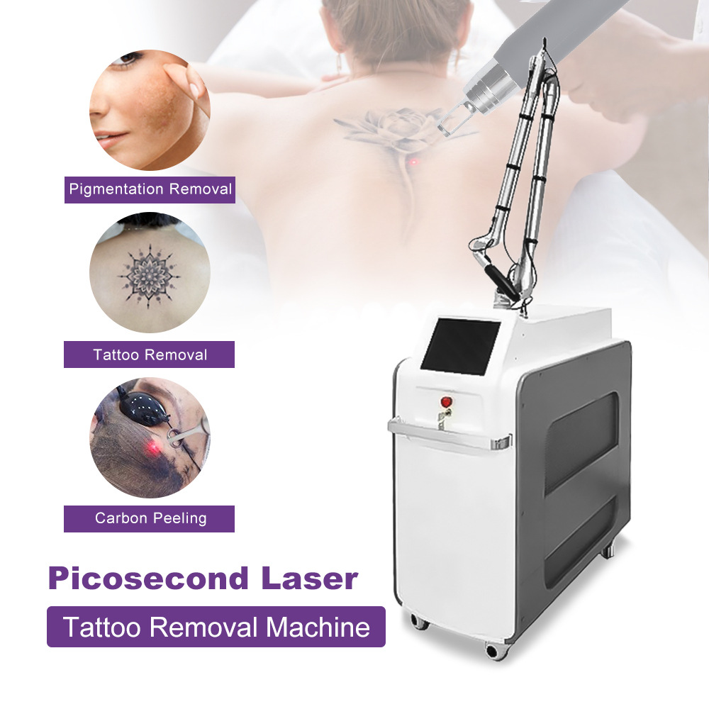 Comercio exterior transfronterizo máquina láser de picosegundos para eliminar manchas de color no invasivo lavado tatuaje mejora la piel instrumento de belleza comercial