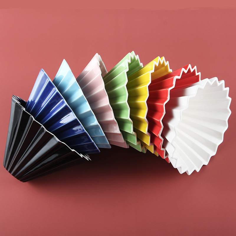 Origami filter cup coffee filter Cup ceramic coffee filter cup drip hand cup filter cake filter Cup
