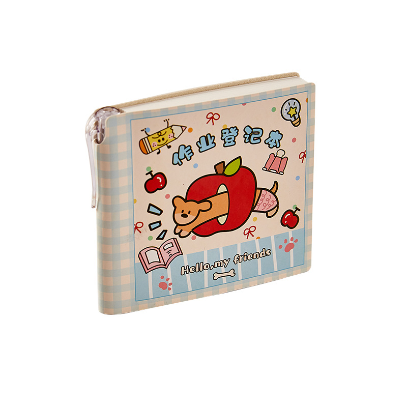 Nuevo libro de registro de tareas de gato y perro lindo y de alto valor estudiante creativo mini cuaderno de registro portátil bloc de notas