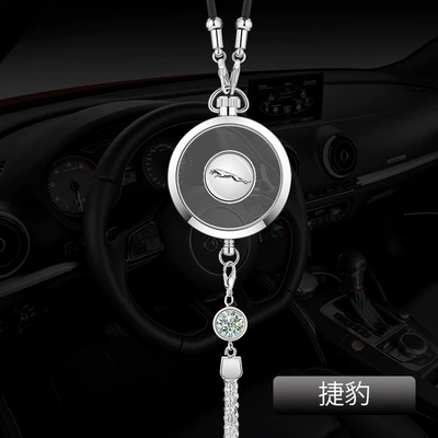 Car hanging pendants - jaguar-silver-alloy-pendant-comes-with-1-bottle-of-blue-ocean-perfume