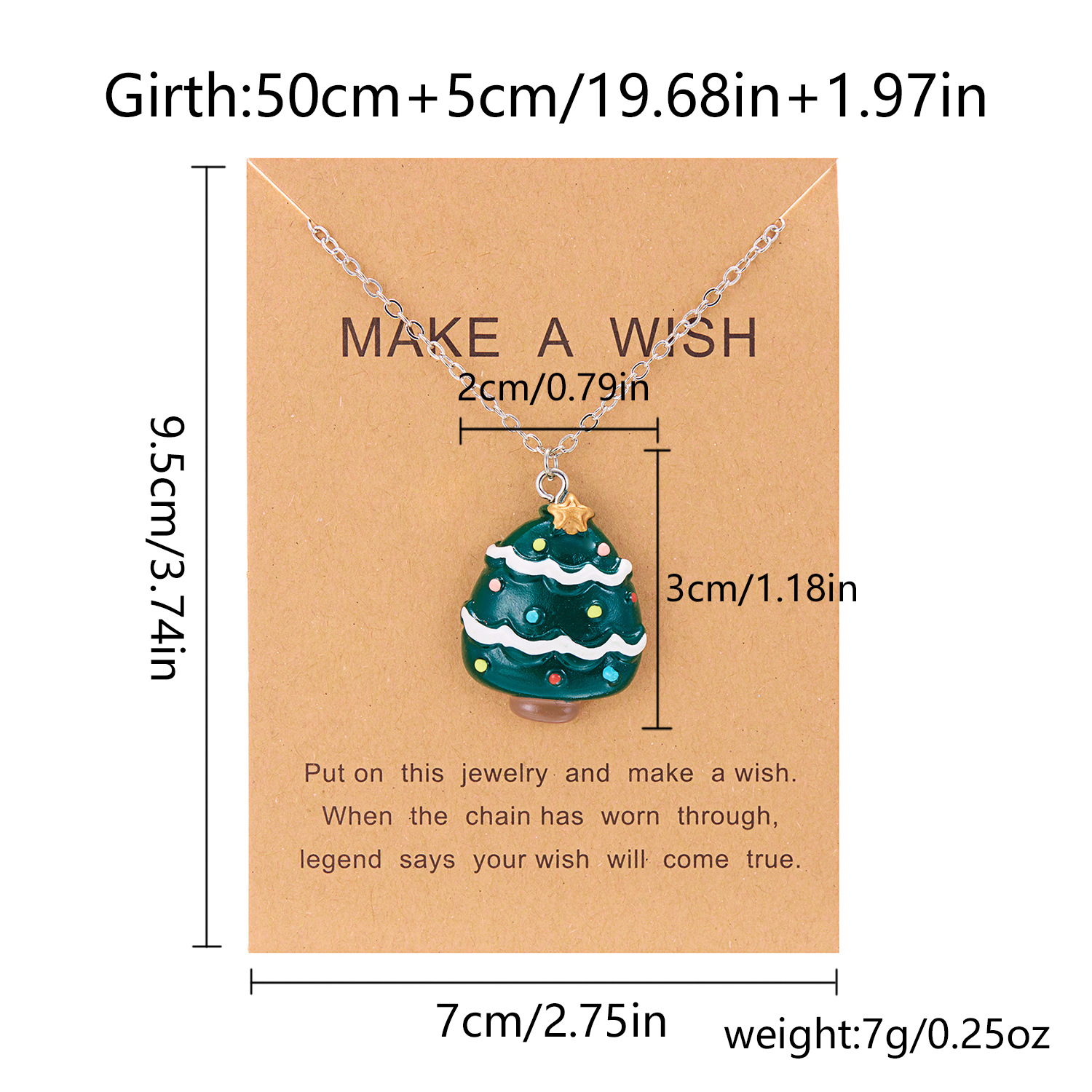 9g Weight Christmas Festival Pendant Necklaces Christmas Wholesale 10