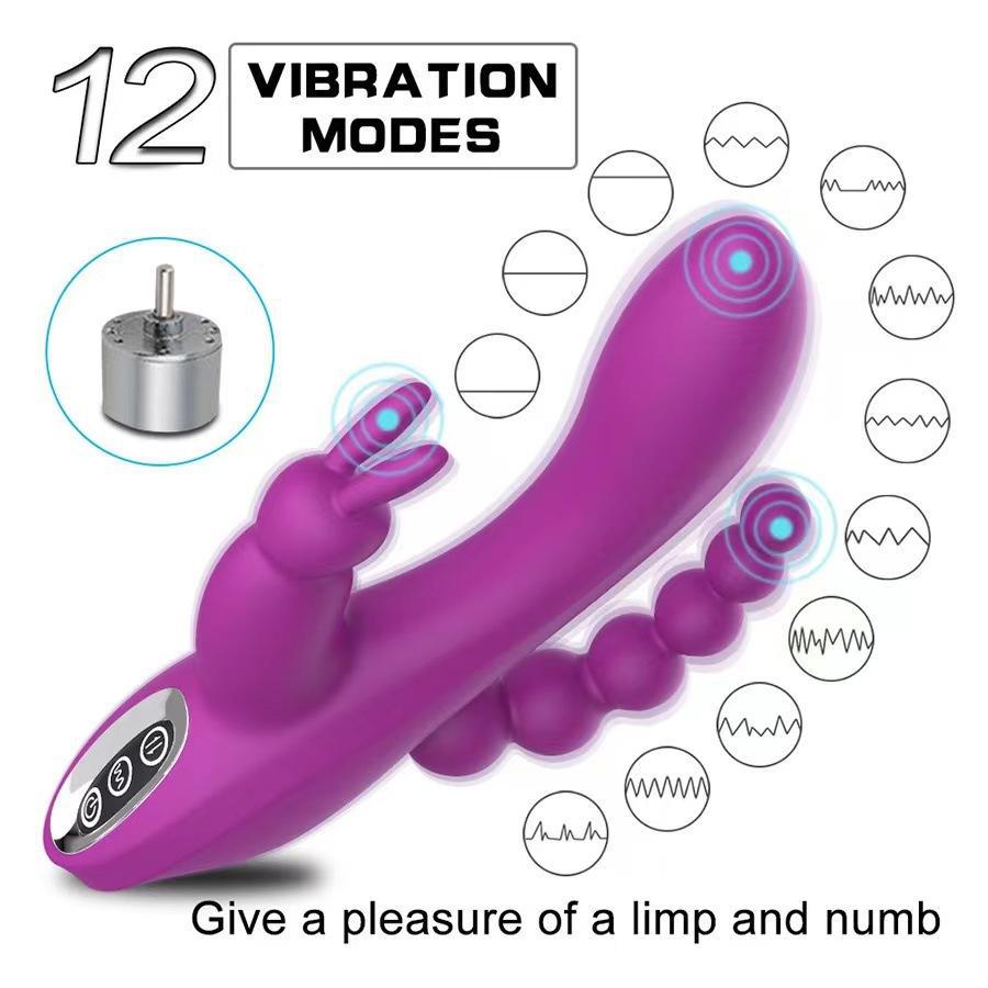 Dương Vật Giả Nhánh Rung Kích Thích 3 Điểm Nhạy Cảm Cùng Lúc 11 dương vật giả có nhánh rung đa điểm 12 tần số rung mạnh mẽ